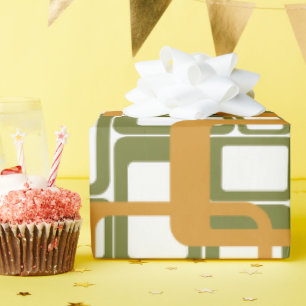 Papel De Regalo Rectángulos modernos más abiertos a mediados del s