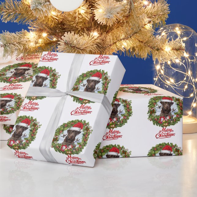 Papel De Regalo Recuperador de chocolates y Navidades escribían (Vacaciones)