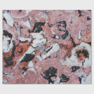 Papel De Regalo Red and Black Brecciated Marble Stone Texture with