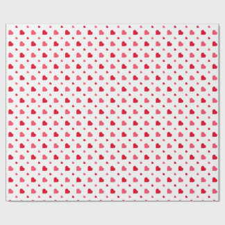 Papel De Regalo Red and white Heart Valentine’s Day