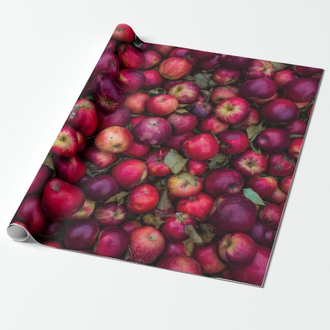 Papel De Regalo Red apple lot (Desenrollado)