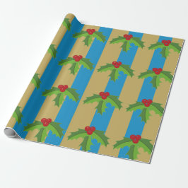 Papel De Regalo Red Berry Holly