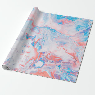 Papel De Regalo Red, blue, and white abstract painting