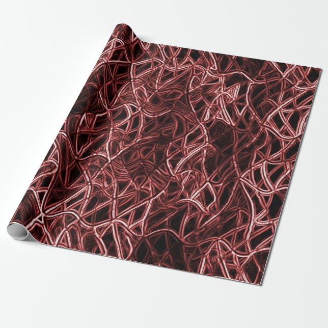 Papel De Regalo Red entrelazada de alambre rústico y enredado (Desenrollado)