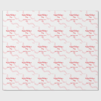 Papel De Regalo Red glitter lines happy Valentine's day spiral nam