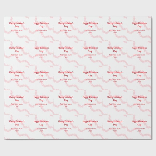 Papel De Regalo Red glitter lines happy Valentine's day spiral nam (Superficie plana)