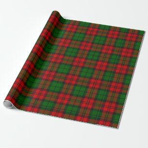 Papel De Regalo Red Green Blackwatch Campbell Tartan Plain