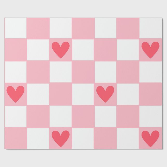 Papel De Regalo Red Hearts Wrapping Paper (Superficie plana)
