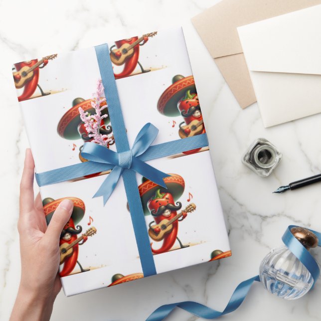 Papel De Regalo Red Hot Chili Pepper Tocando Guitarra (Regalar)