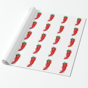 Papel De Regalo Red Hot Pepper Diva