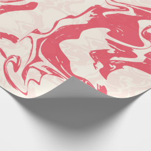 Papel De Regalo Red Marble Swirl