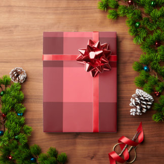 Papel De Regalo Red Plaid