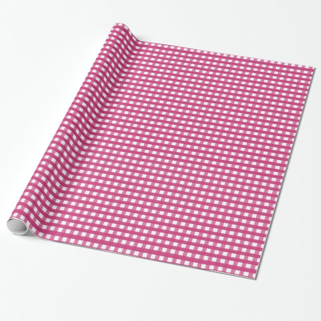 Papel De Regalo Red Plaid (Desenrollado)