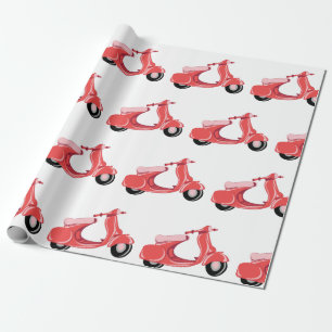 Papel De Regalo Red Scooter
