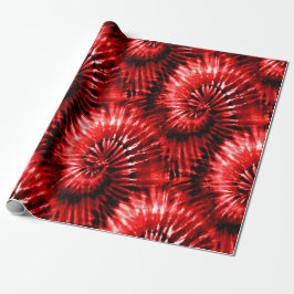 Papel De Regalo Red Tie Dye Psychedelst Starburst Retro
