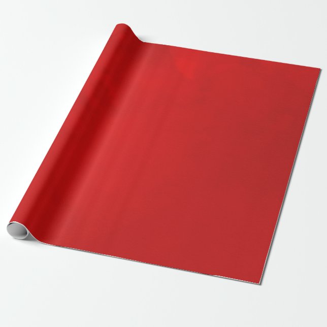 Papel De Regalo Red Watercolor (Desenrollado)