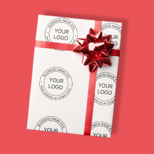 Papel De Regalo Reemplazo de logotipo fácil y texto editable Bla