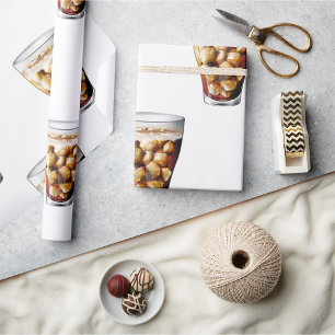 Papel De Regalo Refrescante bebida refrescante helada con burbujas