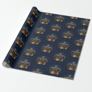 Papel De Regalo Regal Blue Crown Series