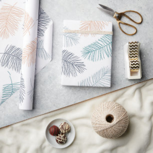 Papel De Regalo Regalo Boda de las hojas tropicales botánicas mode