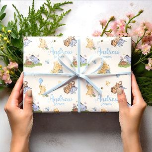 Papel De Regalo Regalo clásico de Baby Shower de Winnie the Pooh n