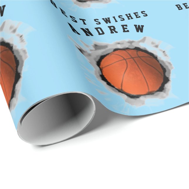 Papel De Regalo Regalo creativo de baloncesto (Esquina del rollo)