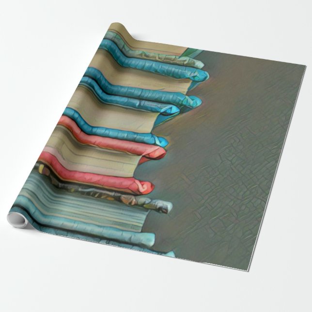 Papel De Regalo Regalo de amante de libros (Desenrollado)