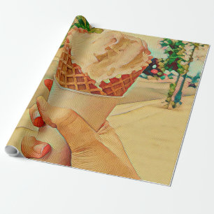 Papel De Regalo Regalo de amante de los helados