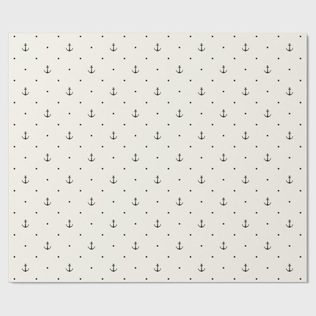 Papel De Regalo Regalo de ancla náutica (Superficie plana)