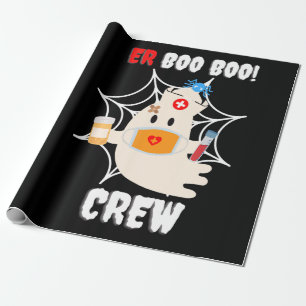 Papel De Regalo Regalo de araña Enfermera de Boo Enfermera de Ha