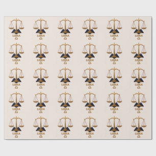 Papel De Regalo Regalo de Astrología Decoración Zodiaco Libra