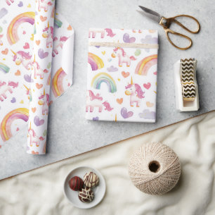 Papel De Regalo Regalo de bebé de Unicornios y de las arcas