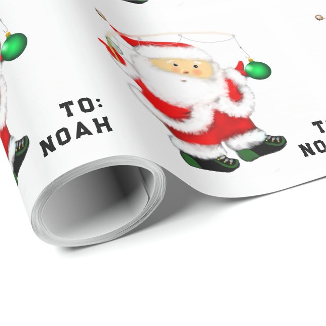 Papel De Regalo Regalo de bebé niño pescador (Esquina del rollo)