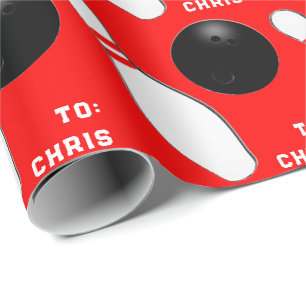 Papel De Regalo Regalo de bolera personalizado