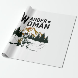 Papel De Regalo Regalo de campamento Cumpleaños de Wander Woman