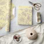 Papel De Regalo Regalo de Chinoiserie Amarillo Mantecoso<br><div class="desc">Papel de Regalo de Chinoiserie Amarillo Mantecoso.  Elegante.</div>