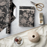 Papel De Regalo Regalo de Chinoiserie Negro<br><div class="desc">Papel de regalo de Chinoiserie Negro.  Elegante.</div>