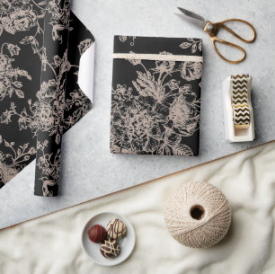 Papel De Regalo Regalo de Chinoiserie Negro