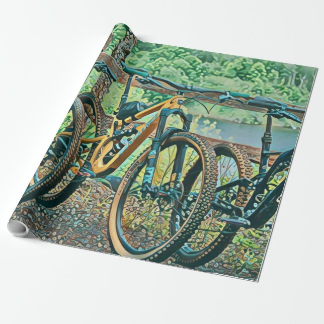 Papel De Regalo Regalo de ciclomotor (Desenrollado)