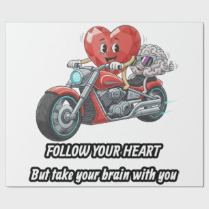 Papel De Regalo regalo de cita de relación ingeniosa corazón monta