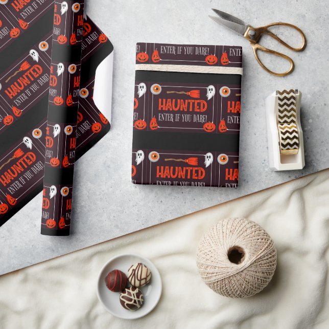 Papel De Regalo Regalo de citas de Halloween de moda (Artesanía)
