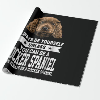 Papel De Regalo Regalo de Cocker | Puedes Ser Un Cocker Spaniel