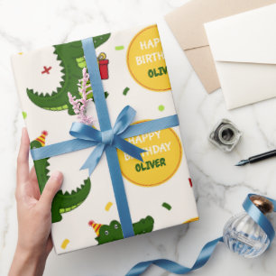Papel De Regalo Regalo de Cocodrilo Adorable
