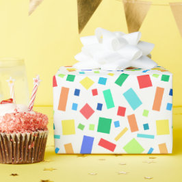 Papel De Regalo Regalo de confetti geométrico de color arcoiris
