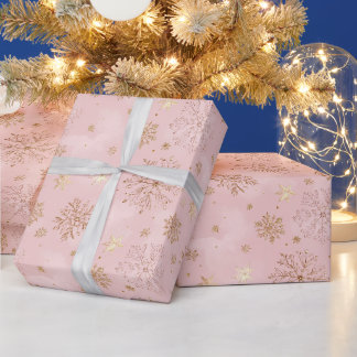 Papel De Regalo regalo de copo de nieve dorado para su encanto ros