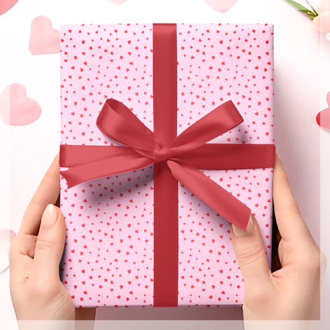 Papel De Regalo Regalo de corazón rojo y rosa (Subido por el creador)