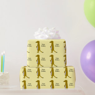 Papel De Regalo Regalo de cumpleaños con diseño de suricata de cua