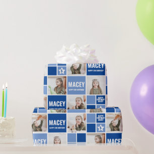 Papel De Regalo Regalo de cumpleaños con foto personalizada