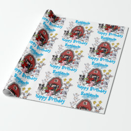 Papel De Regalo Regalo de cumpleaños de animales de granja lindos