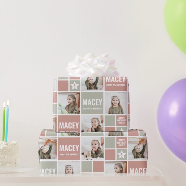 Papel De Regalo Regalo de cumpleaños de foto Personalizado persona (Regalos de fiesta)